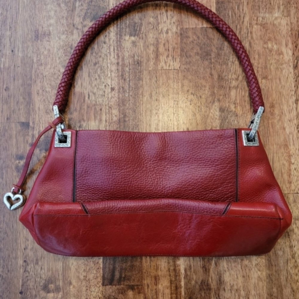 Brighton Red Leather Shoulder Bag